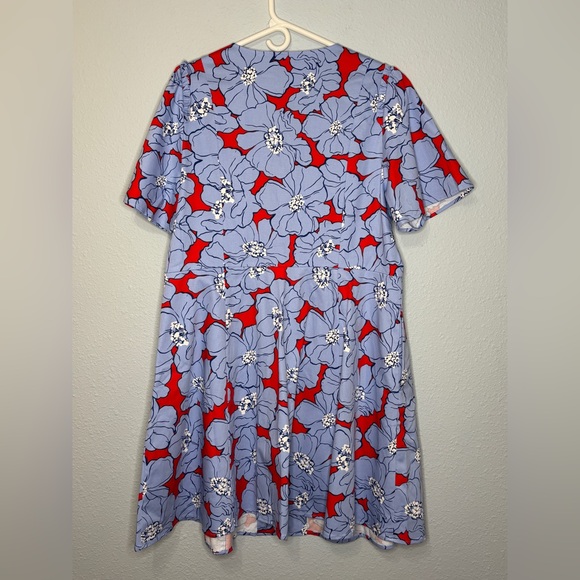 Draper James NEW Mae Love Circle Mini Dress Floating Floral Zip Front 18 - Picture 4 of 8